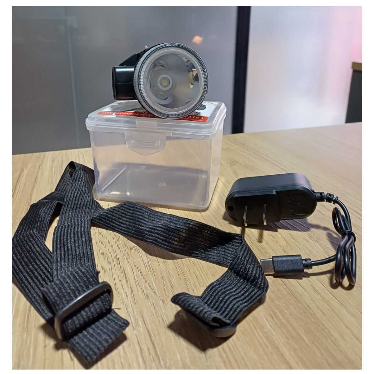 Linterna Frontal LED Recargable Minero